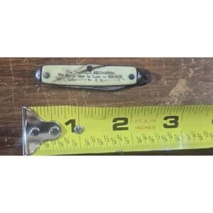 Hit Vintge Collectible Folding Knife 1 Blade Advertising All American Restaraunt
